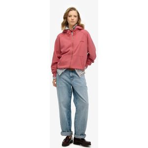 Essential - Oversized Raglan Zip Hoodie - Groen - 100% Katoen