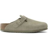 Birkenstock - Boston - Klomp - Suède - Zwart - Anatomische Kurk-Latex Zool