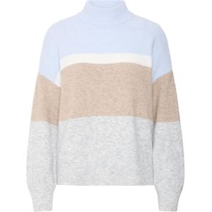 Gestreepte col roulé voor dames b.young Omea 2