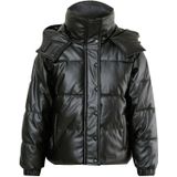 Sixth June - Doudoune - Neplederen Pufferjas - Zwart - Gequilt, Hoge Kraag, Niet-afneembare Capuchon