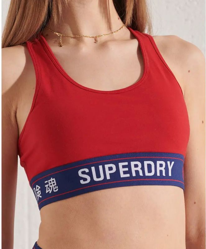 Superdry - Sportstyle Essential - Damesbeha - Elastische Zoom - Opvulling - Zwemrug