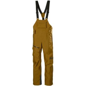 Helly Hansen - Powderqueen Bib - Ski Broek - Lichtbruin - Dames