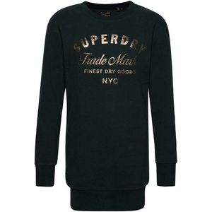 Damesjurk in jersey met metallic logo Superdry Luxe