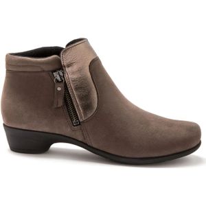 Dames leren enkellaarsjes met luchtzool Pédiconfort