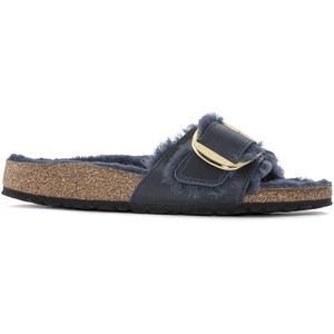 Dames muiltjes Birkenstock Madrid Big Buckle Shearling Oiled Leather