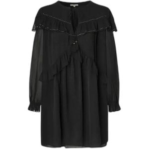 Pepe Jeans - PL9537735 - Jurk - Zwart - Lange Mouwen - Casual - Polyester