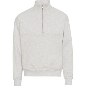 Sweatshirt 1/4 rits Colorful Standard Organic snow melange