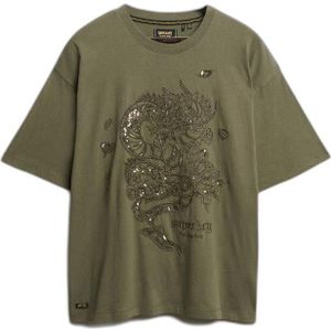 Oversized t-shirt met tattoo-effect voor dames Superdry