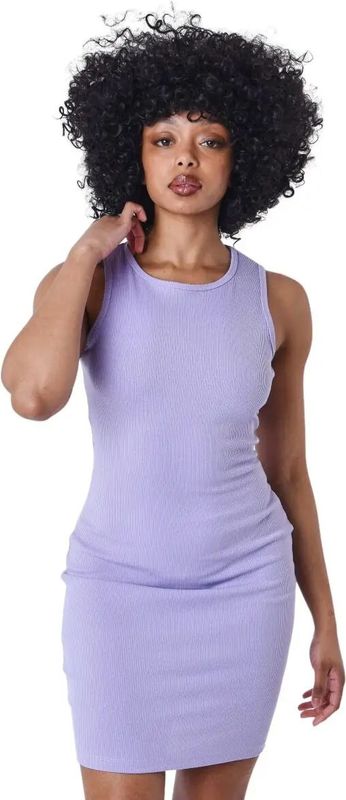 Project X Paris - Mouwloze Jurk - Katoen - Zwart - Snit Boven De Knie