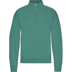 1/4 rits sweater Colorful Standard Organic Pine Green