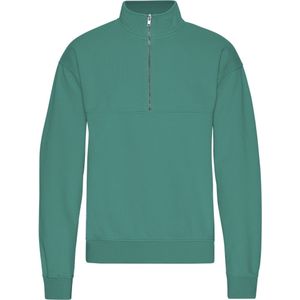 1/4 rits sweater Colorful Standard Organic Pine Green