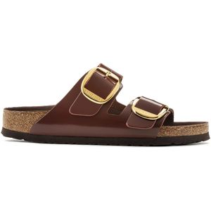 Dames muiltjes Birkenstock Arizona Big Buckle Natural Leather Patent