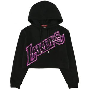 Mitchell & Ness - Big Face 4.0 - Cropped Hoodie - Dames - Los Angeles Lakers