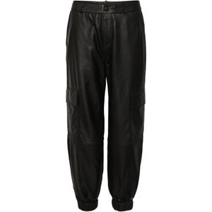 Leren cargo broek voor dames KAFFE Malene