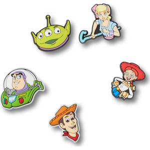 Crocs - Jibbitz Schoenbedels - Multi Pack - Mickey Mouse, Minnie Mouse - Speelgoedverhaal - 5 Pack