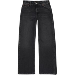 Dames Loose Jeans Nudie Jeans Wide Heidi Slow Black