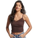 Superdry - Geribbelde Tanktop - Met Kanten Randje