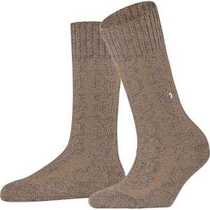 Burlington - Rainy Boot W - Dames Sokken - Beige Melange - 1 Paar