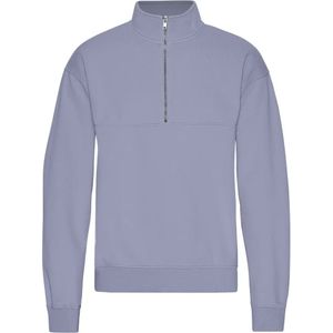 1/4 rits sweater Colorful Standard Organic Purple Jade