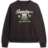 Superdry - Souvenir Graphic - Geborduurde Crew Sweater - Losse Pasvorm