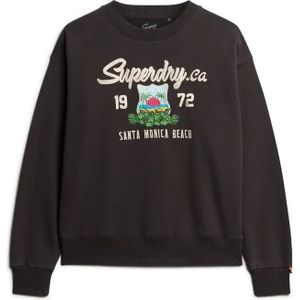 Superdry - Souvenir Graphic - Geborduurde Crew Sweater - Losse Pasvorm