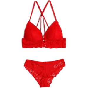 Hoge triangle top en kanten slip voor dames Admas