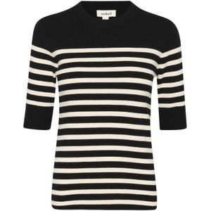 Gestreepte trui met driekwart mouwen voor dames Soaked in Luxury Spina