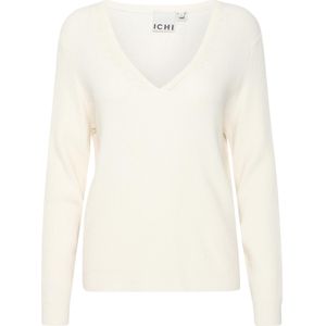 Dames T-shirt met V-hals en lange mouwen Ichi Boston