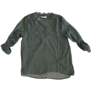 Dames-T-shirt met lange mouwen Only onlmacy fold up