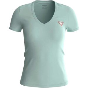 Dames-T-shirt met v-hals Guess Mini Triangle