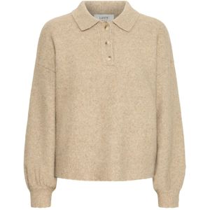 Damespolo met lange mouwen b.young Omea