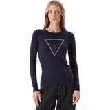 Guess - Kiara - T-shirt - V-hals en Ronde Hals - Dames - Driehoeklogo