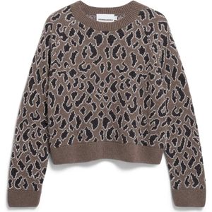 ARMEDANGELS - Diliriaa Laopaa - Gebreide Pullover - Dierenprint - Loose Fit - Zuivere Wol