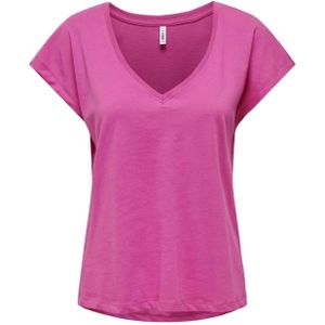 Dames-T-shirt met v-hals Only Winnie
