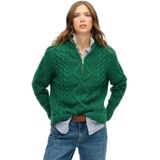 Superdry - Aran Half Rits - Trui
