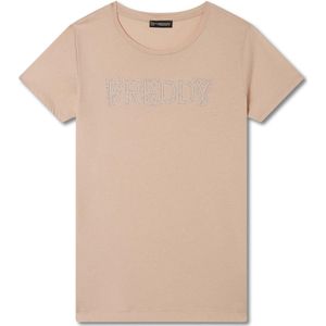 T-shirt met logo in jersey voor dames Freddy College Luxe