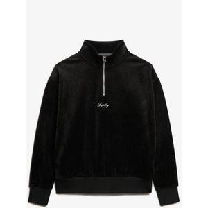 Superdry - Country Club - Velours Sweatshirt - Halve Rits
