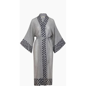 Vrouwen katoenen kimono met ruitjes Ikikiz