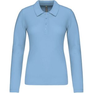 Polo dames met lange mouwen Kariban Piqué