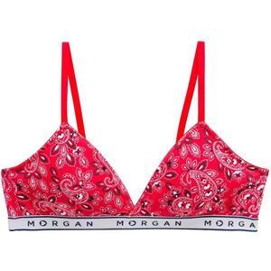 Dames triangle bh met uitneembare cups van katoen Morgan Isa