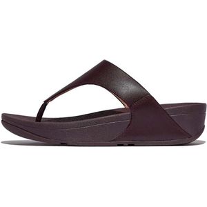 FitFlop - Lulu Leather Toepost - Slipper - Terracotta - Ergonomisch Model