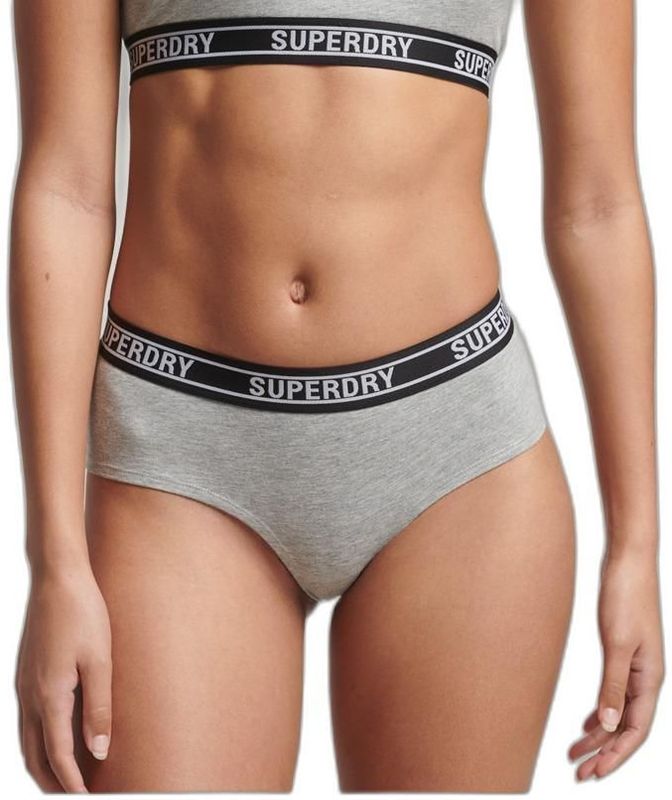 Superdry - Multi Logo - Hipster Slipje - Grijs - Vrouw