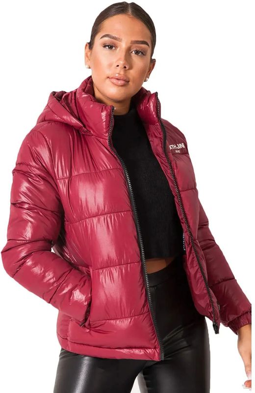 Sixth June - Donsjack - Bordeaux - Licht Gewatteerd - Ritssluiting, Zijzakken, Binnenzak