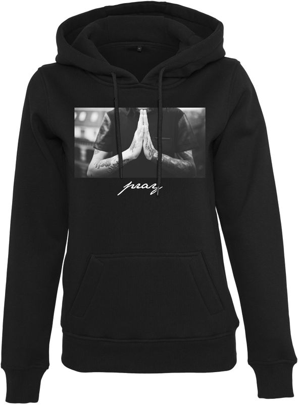 Dames sweatshirt met capuchon Mister Tee pray