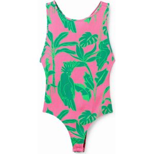 Body damesbanden van tropische ribstof Desigual