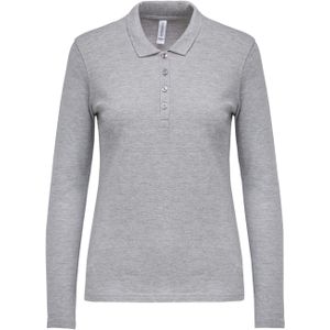 Polo dames met lange mouwen Kariban Piqué