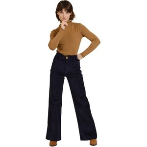 Damesjeans met wijde pijpen F.A.M. Paris Fauve