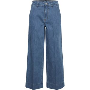 b.young - Damesjeans - Kato - Hoge Taille - Korte Lengte - Wijde Pijp