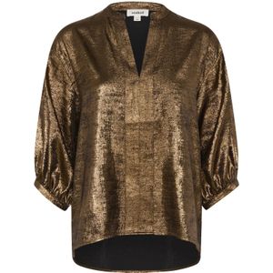 Soaked in Luxury - Elvie Amily - Damesblouse - Metallic - 3/4 Mouwen