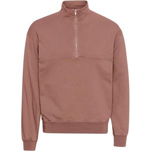 Sweatshirt 1/4 rits Colorful Standard Organic rosewood mist